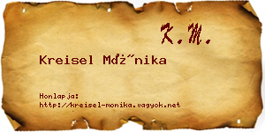 Kreisel Mónika névjegykártya